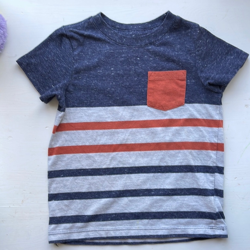 Cat and Jack striped shirt with pocket